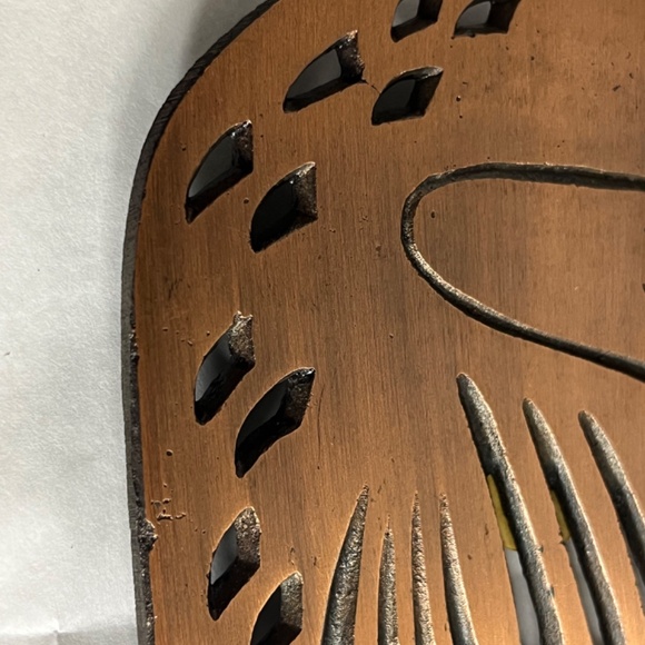 Vintage Himark 1983 Coppertone Cast Iron Trivet Swan 9x6" - Picture 6 of 8